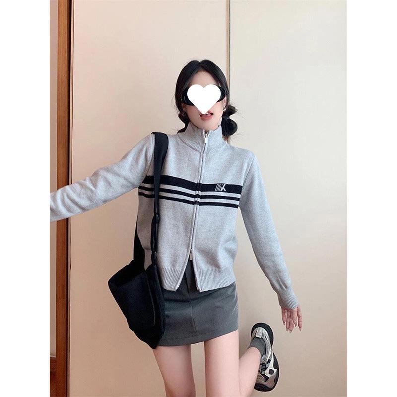 Women s Early Autumn Korean Style Dopamine Sweatshirt Jacket XL [111-120 lbs]