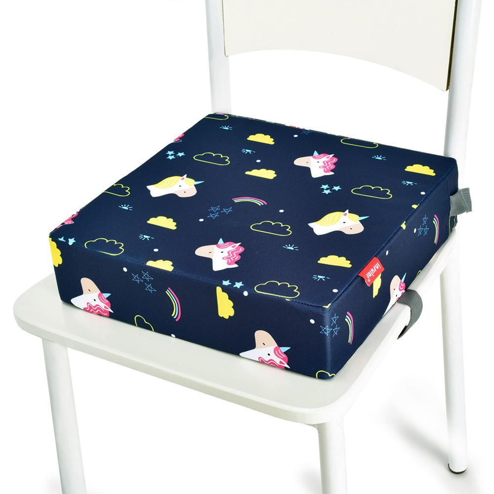 Adjustable Removable Safety Cushion for Kids Booster Seat Baby Dining High Chair Heightening Pad Pillow Children Feeding Chair