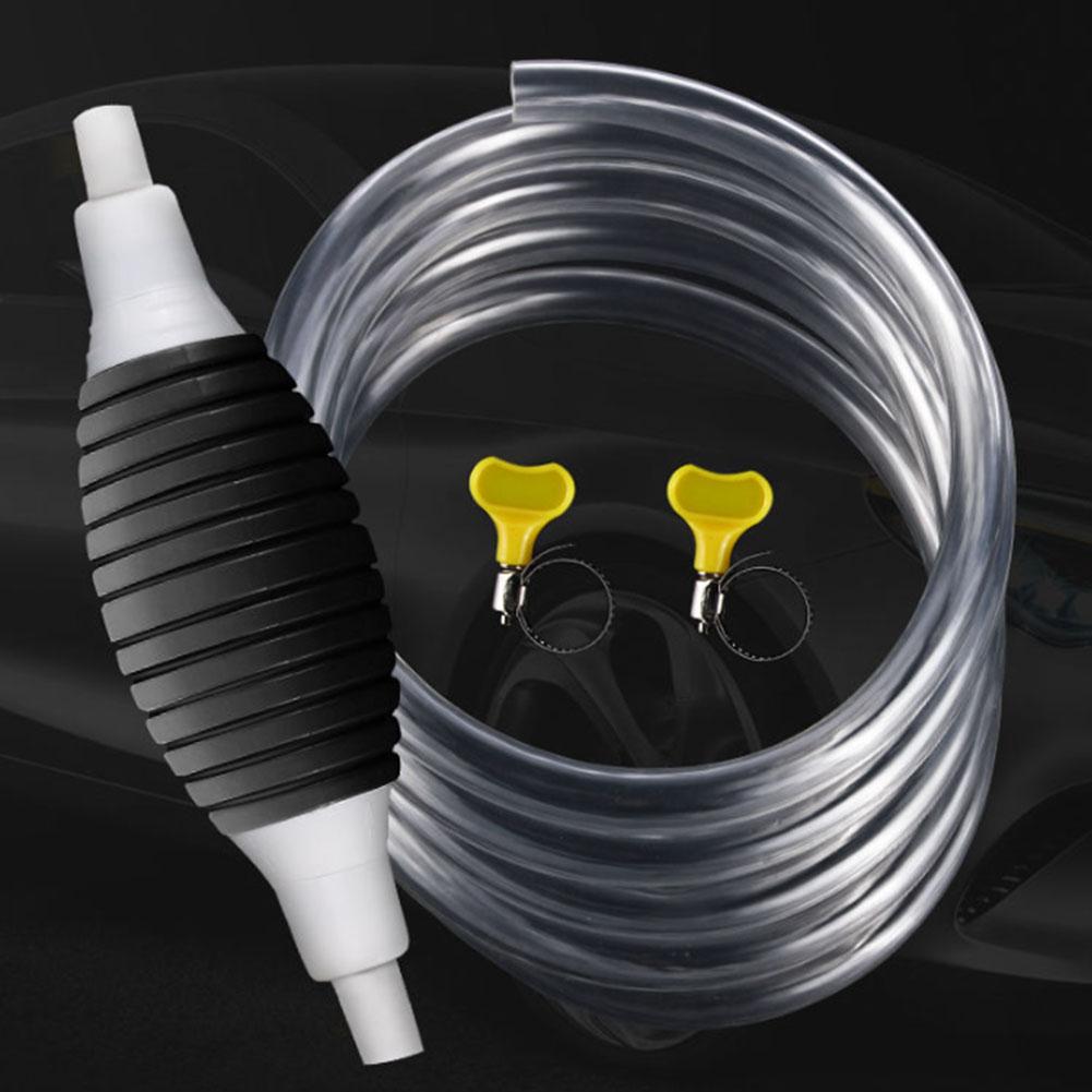 Manual Oil Pump Gasoline Suction Device Fuel Pump Car Transfer Cup Oil Gasoline Pump Suction Fuel Car Siphon Diesel Saver O P5V4