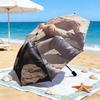 1pc Legendary John Wayne Umbrella Portable Folding Umbrella Iron Frame Hole Bone Structure Outdoor Home Umbrella