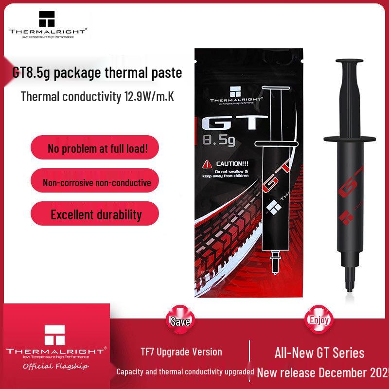 

Thermalright GT 8.5G TF7 Thermal Grease, 12.9W/mk Heatsink Paste for Graphics Cards