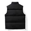 Men Down Waistcoat With Pockets Stand Collar Sleeveless Zipper Closure Autumn Winter