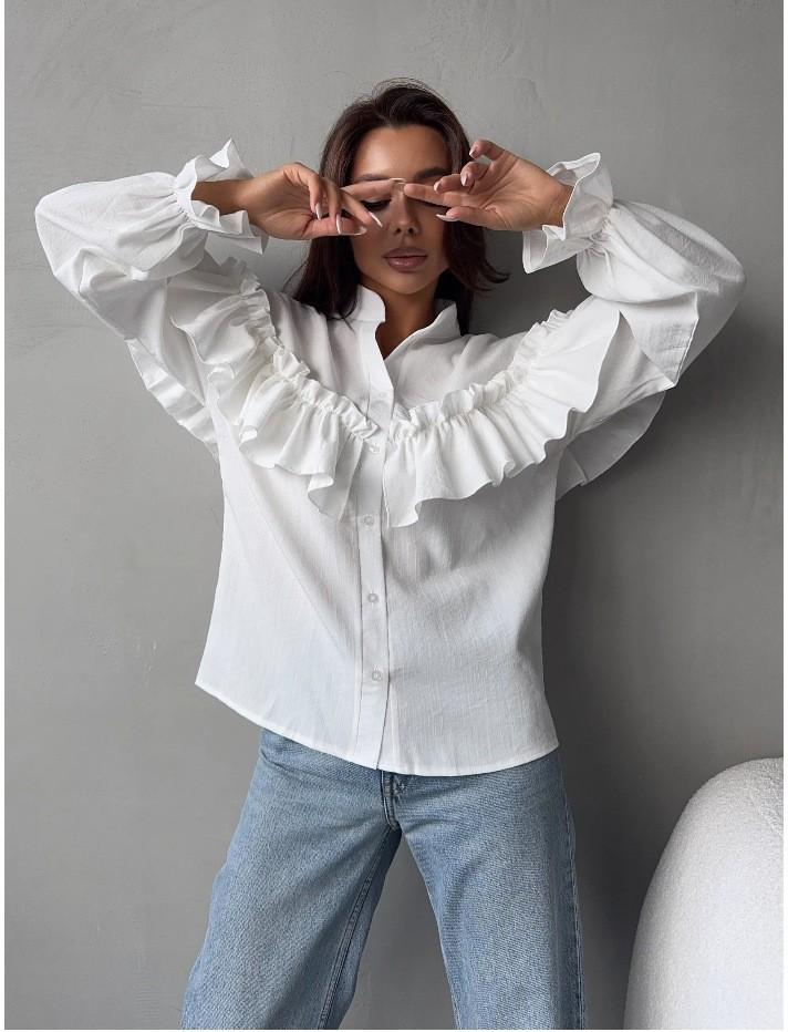 Elegant Lace Layered Floral Shirt - Women's Spring/Summer Casual Fashion