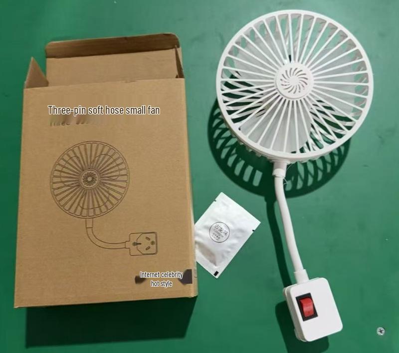 Compact Mini Whirlwind Three-Plug Dormitory Fan - Portable Cooling Solution