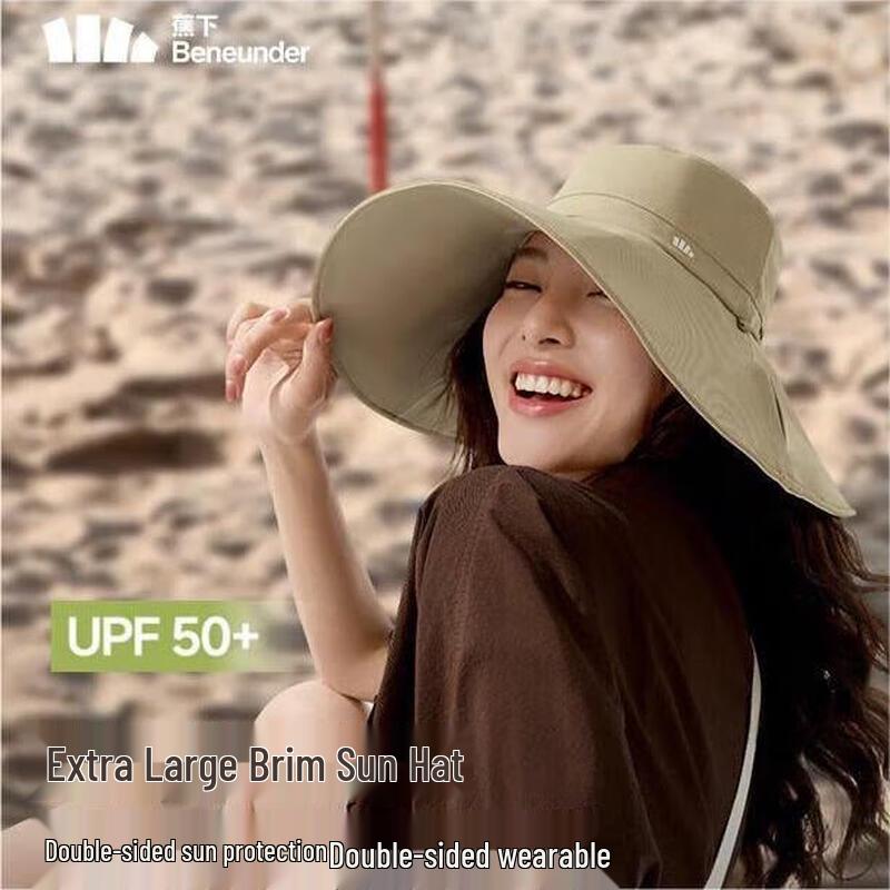 

Beneunder Women s Double-Sided UV Protection Fisherman Sun Hat
