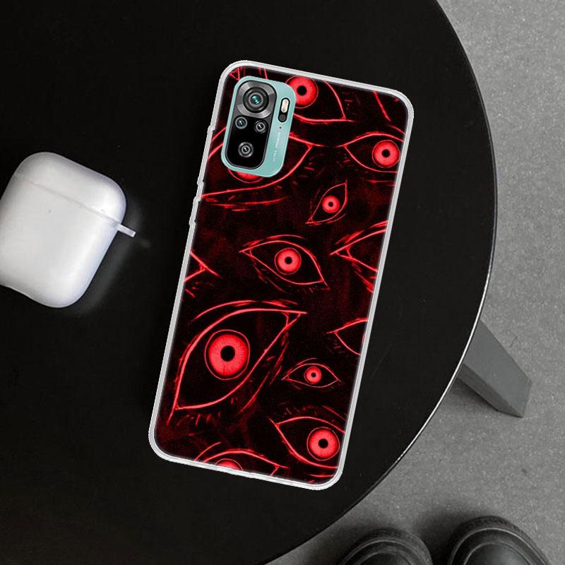 Scary Face Eyes Phone Case Cover for Xiaomi Redmi Note 15 14 13 12 11 Pro Plus 14S 12S 11S 11T 11E 10S 10 Customized Fundas Redm