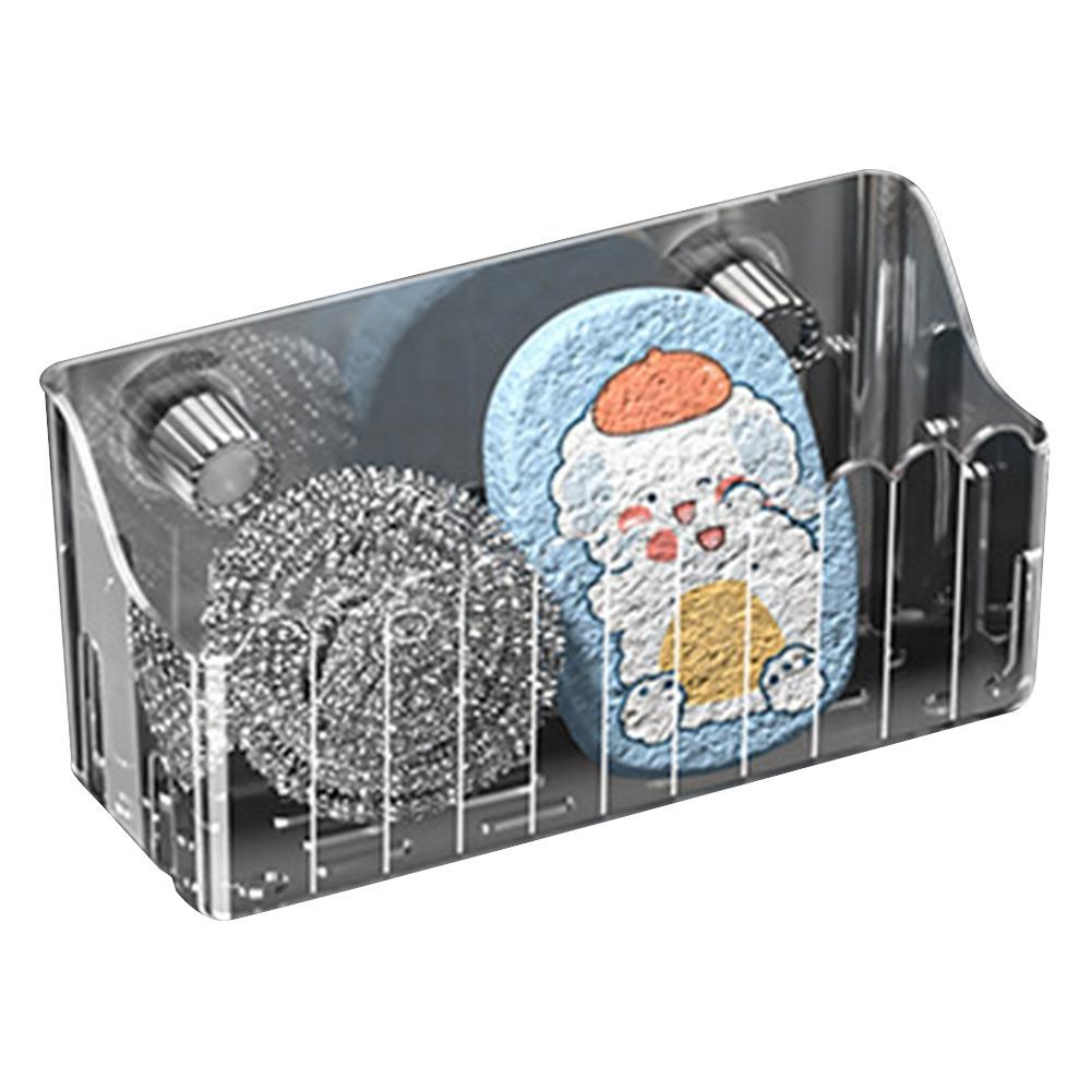 Strainer Suction Cup Sink Rack Plastics Multifunctional Kitchen Sponge Rack Household Reusable Filter Basket Kitchen Supplies