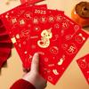 6 Pcs Chinese Style 2025 Snake Year Red Envelope Funny Luck Money Envelopes  Childrens Gift