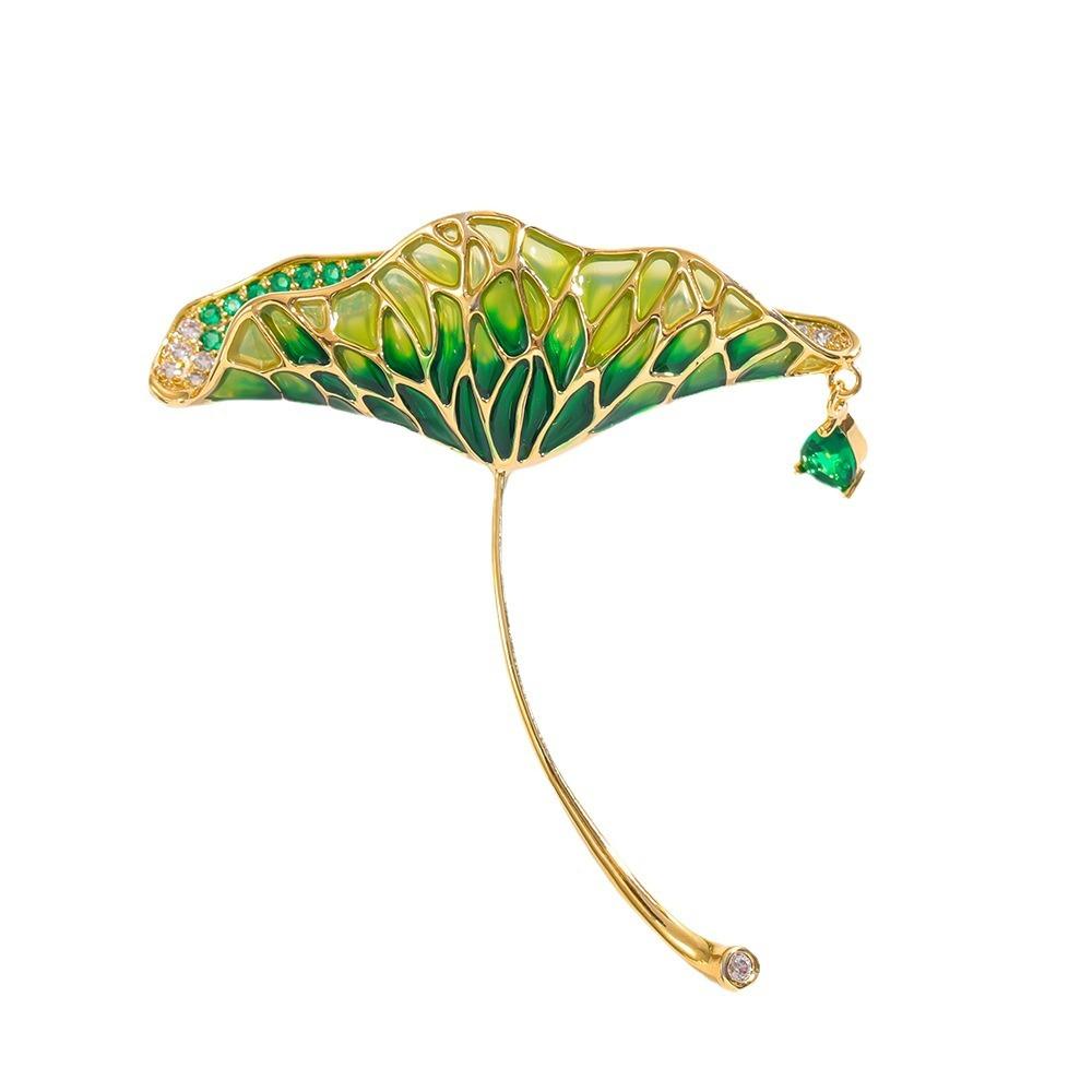 Senior Brooches Flower Leaf Brooch Pins for Women Suit Pendant  Fashion Brooches Jewelry