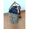Used Unique basket bag A (walnut, cedar, linden) with inner fabric