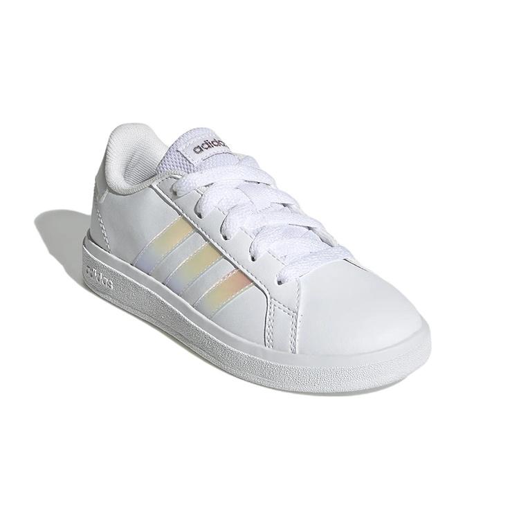 (GS) Adidas Grand Court 2.0 Lifestyle Tennis 'White Iridescent' Kids' GY2326