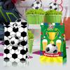 European World Cup Football Green Field Sticker Set in Cowhide Paper Bag