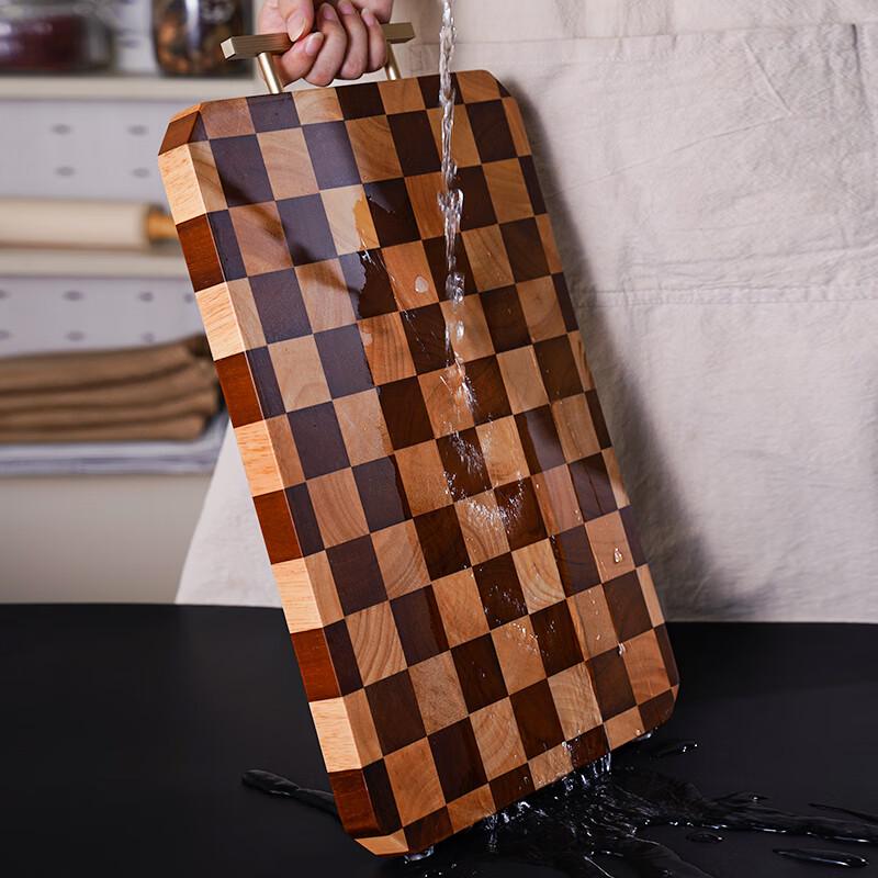 HuaQingGe Imported Acacia Wood Checkerboard Cutting Board