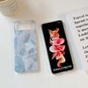 Leaf Cartoon Shell For Samsung Galaxy Z Flip3 Flip4 Flip 3 4 5g Cute Couple Phone Case Back Cover Ins Protector Capa