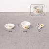 3Pcs 1/12 Dollhouse Mini Instant Noodles Bowl Plates Dishes Model Simulation Kitchen Decoration Doll House Pretend Play Toys