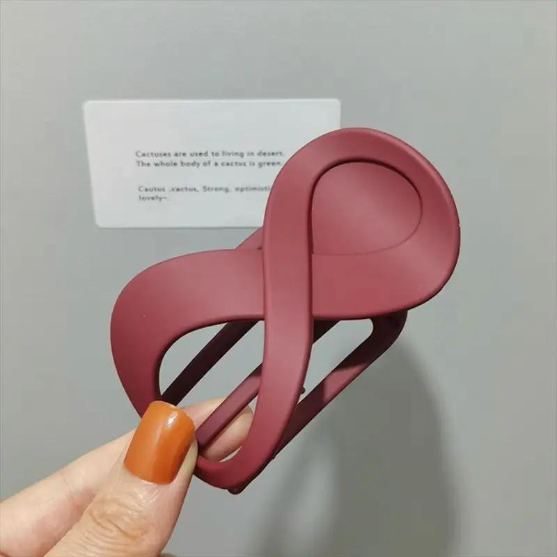 Fashion Hair Clip Simple 8-shaped Infinity Styling Holder Shark Hair Claw Clip Hair Accessories for Women