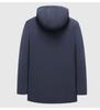 Men's Winter Cotton Jacket with Detachable Hood, Cold-proof and Warm Outerwear for Middle-aged and Elderly, Plus Velvet Lining.