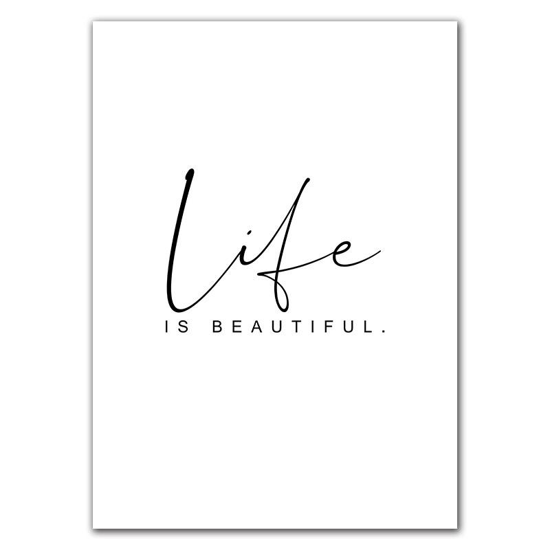 Dandelion Canvas Painting Quote Wall Picture Home Decor Landscape Plant Art Posters Life Forever Quote Art Prints HD2800