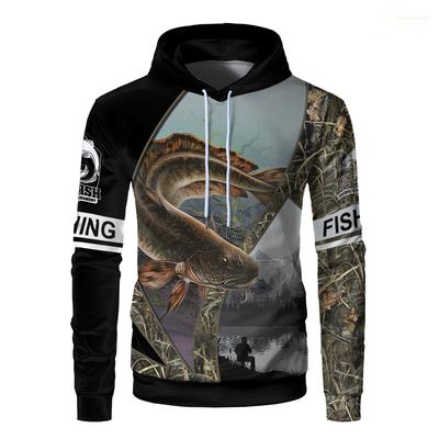 Funny Animal Bass Marlin Fishing Men Hoodie Fisher 3D Printed Fashion Hoodies Casual Harajuku Women Fish Clothing Sweatshirt