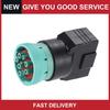 Universal Car 9pin J1939 To OBD2 16pin Adapter Diagnostic Connector Pack of 1