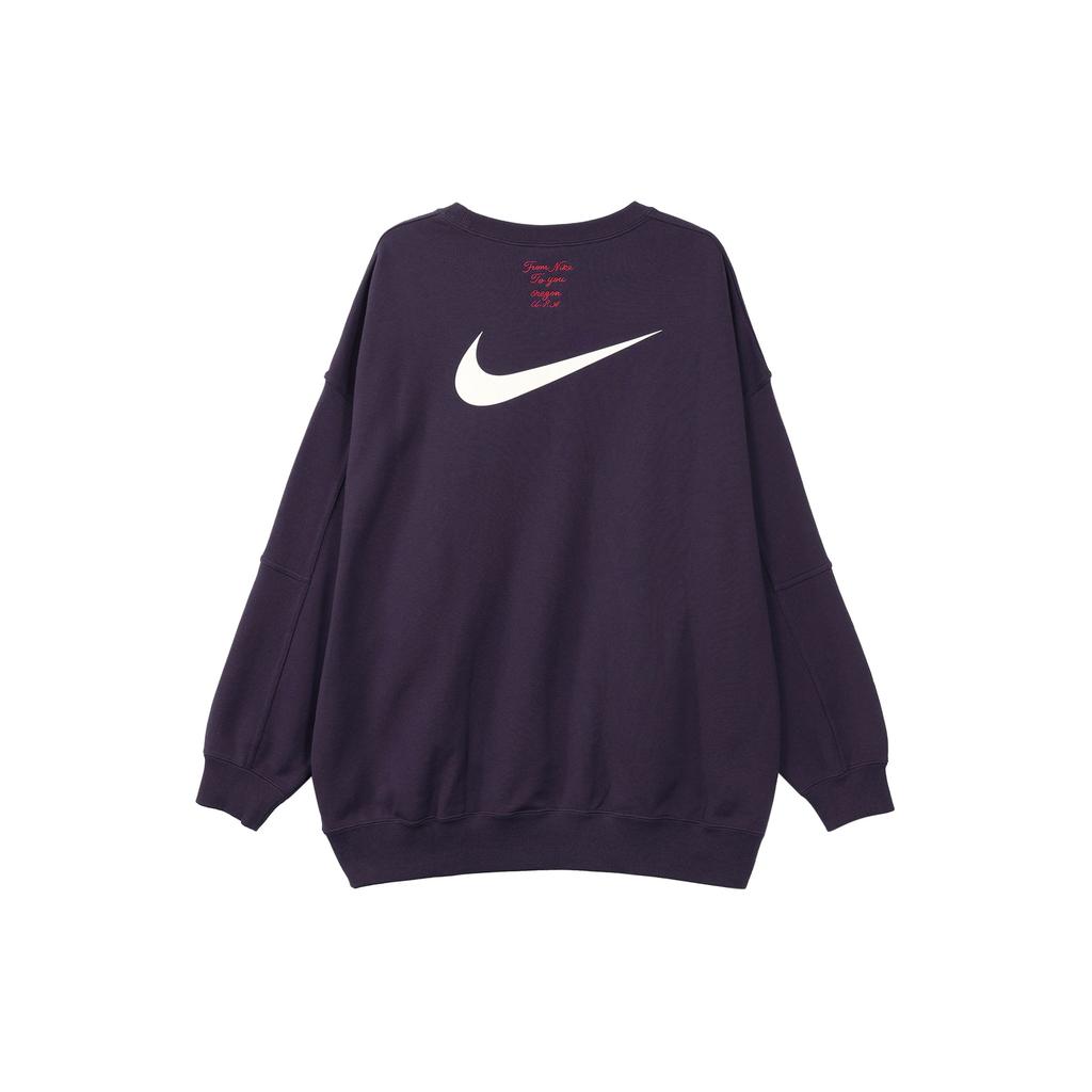 Nike Fleece Crew Sweatshirt Women Tops Blue FV8444-555