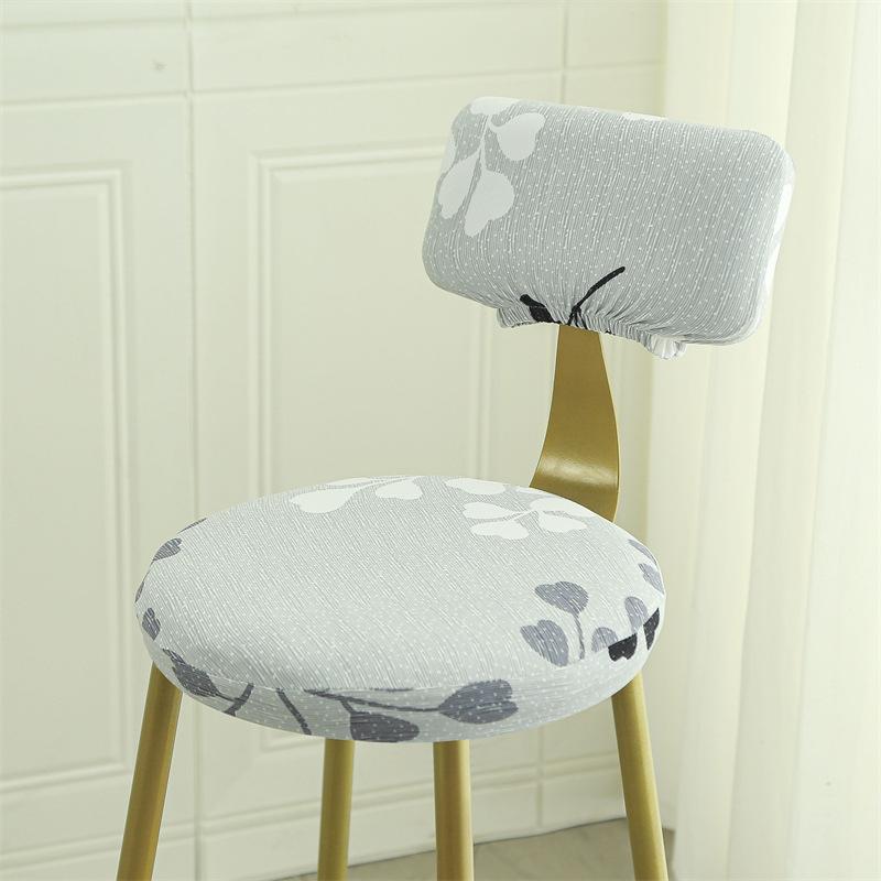 Chair Cover Elastic Universal Round Stool Chair Cover Full Dust Shield Modern Bar Rotating Chair Stool Cover Durable