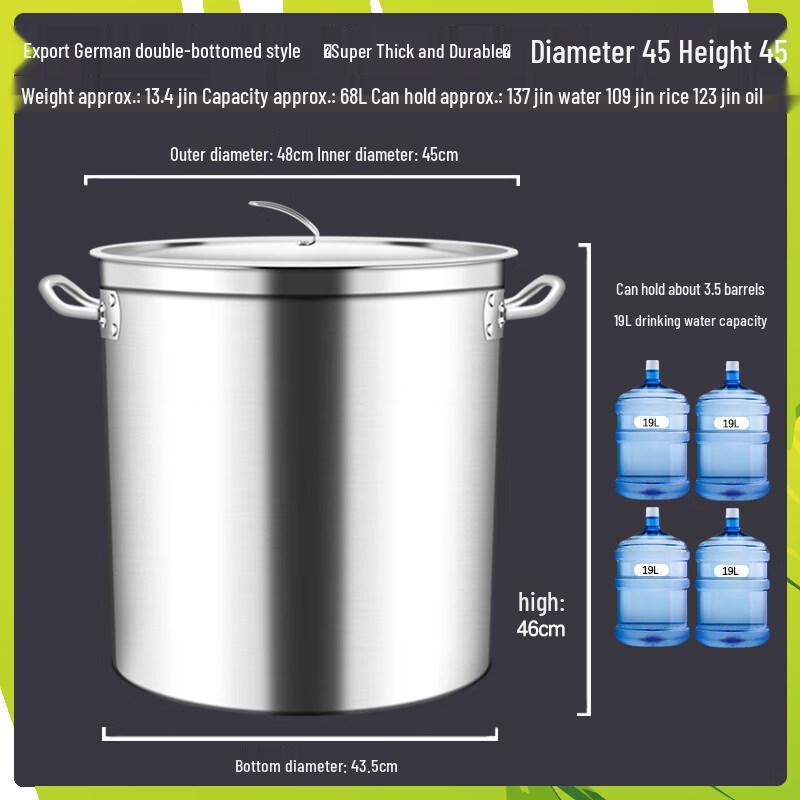 

Commercial Stainless Steel Stock Pot with Lid