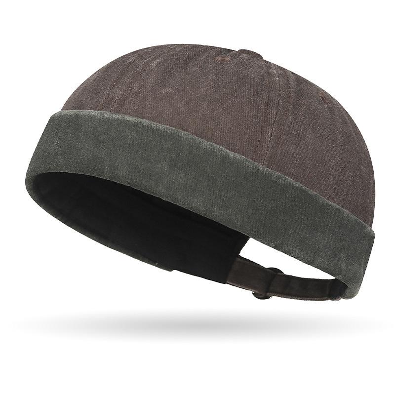 Retro Used Look Colorblock Dome Hut - Unisex Hip Hop Stil