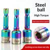 8Mm Non-Magnetic Impact Socket High Torque Cr-V Steel Socket Bits Hex Shank Nut Screwdriver Driver Impact Drivers Socket Adapter