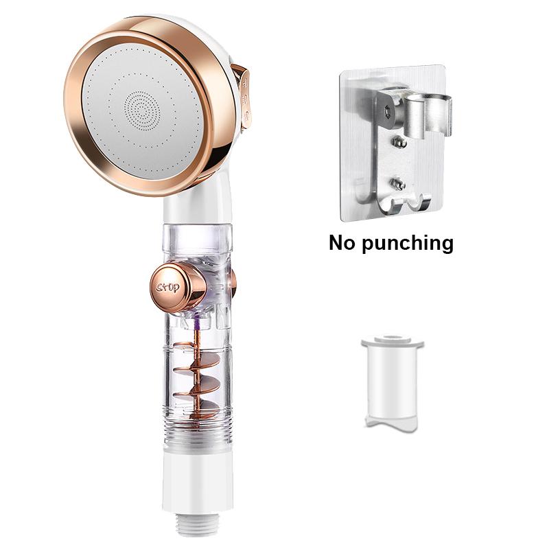 VILOYI Turbocharged Shower Head 3 Modes High Pressure Water Saving Adjustable Handheld Showerhead Massage Filter Rainfall Nozzle