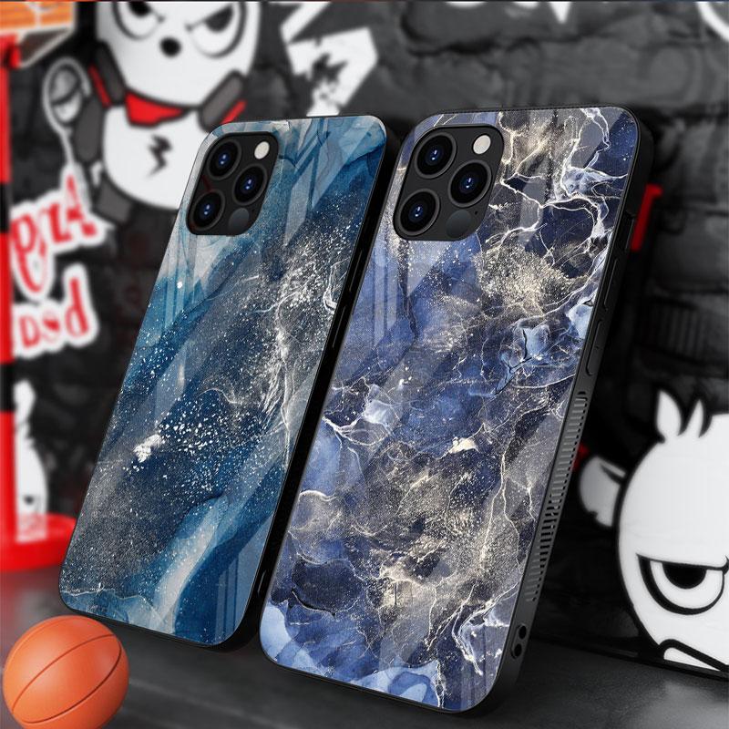 Etui ze szkła z wzorem marmuru do Apple iPhone 13 Pro 11 14 12 7 8 Plus SE 2022 XR X XS Max 6 6S Hartowane etui na telefon