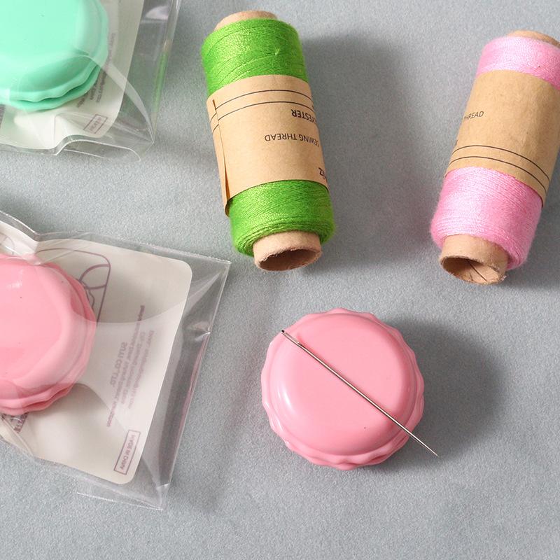 Nadelabsorber Macaron-Farbe Nadelspitzer Radiernadel Stoff Kreuzstich DIY Nähwerkzeuge Perlennadel Magnetetui
