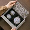 Chaxun Ceramic Gilt Silver Tea Set with Fish Algae Pattern