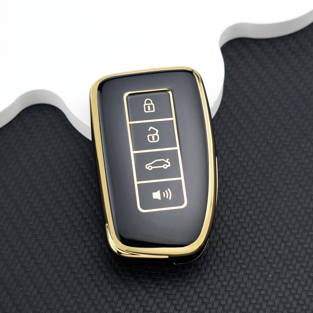 TPU Anti-scratch Car Key Case Cover for Lexus ES300h ES350 RX350 RX450h NX300 NX300h IS250 IS300h GX460 LX570 Shell Fob Holder