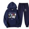 Kendrick Lamar Hoodie Set Unisex Long Sleeve Fleece Tracksuit Winter Casual Wear