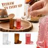 Plastic Boot Cups Western Theme Party Drinkware for Beverages and Themed Events