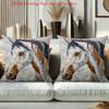 1 pillowcase 2D flat printing Horse Patterned Cushion 2D Flat Printed Polyester pillowcase sofa decorative cushion cover