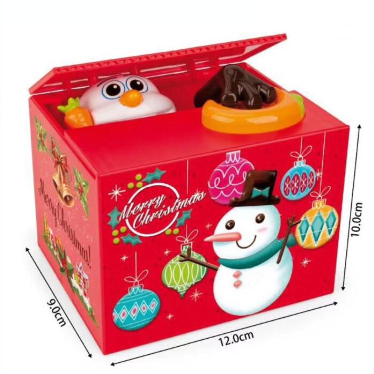 Santa Claus Money-Stealing Cat Toy Unicorn Piggy Bank: Children's Musical Coin Bank Christmas Gift