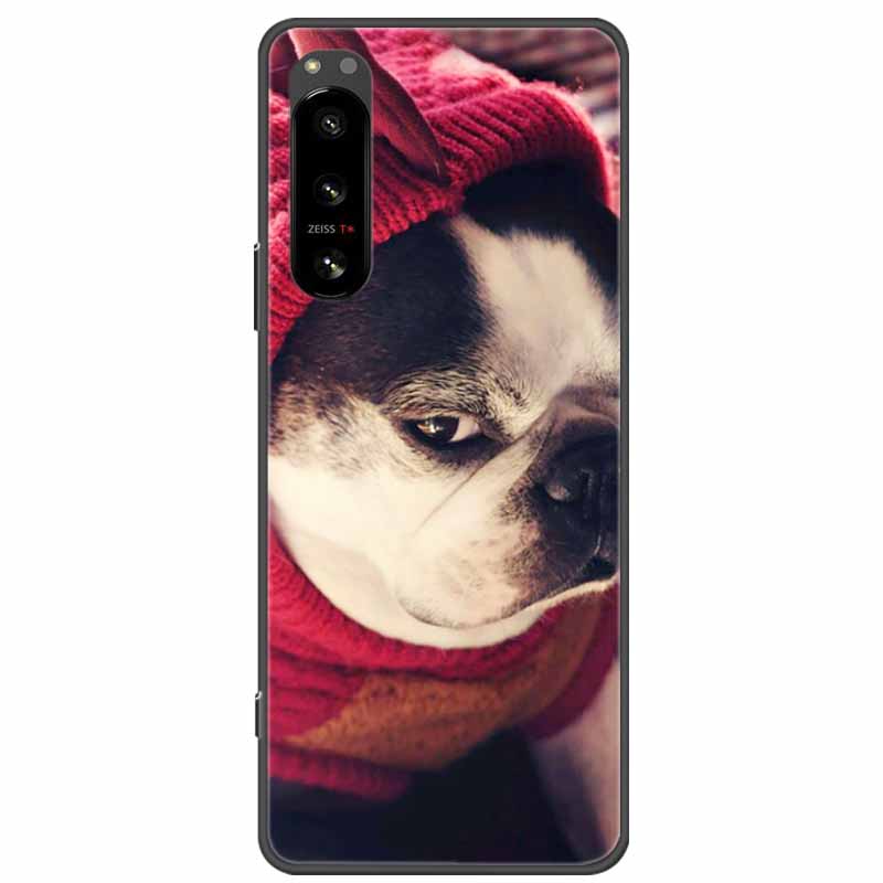 Pro Sony Xperia 5 / 5 II / 5 III Pouzdro TPU Měkký Silikon Nárazuvzdorná Pouzdra pro Sony Xperia 5 III Kryt Telefonu 5II 5III Vlk Lvi