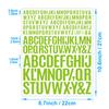 English Letter Stickers 0.5+1+1.5 Inch Scrapbook Holiday Greeting Card Decorative Handbook Letter Stickers