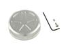 POSH 132215-03 Motorcycle Supplies Aluminum Machine Radiator Cap Z900RS/CAFE (18-20 Years), Silver