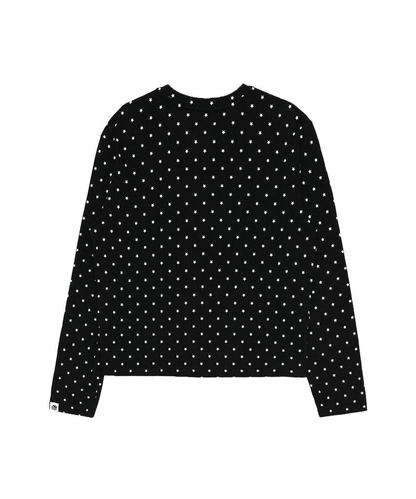 LISHAUSEUSAUNDEU Layered Star Tee Black