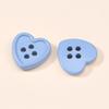 New Cute Four-Hole Heart Shaped Plastic Buttons for DIY Children's Clothing & Decoration