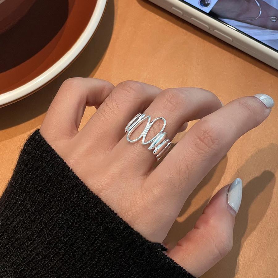 

Медное Современное Геометрическое Кольцо в Виде Капли Воды Для Женщин Стильное Регулируемое Модное Ювелирное Изделие J6215