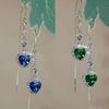 1Pair of Love Fringed Ear Line Women's Tide Earrings Simple
