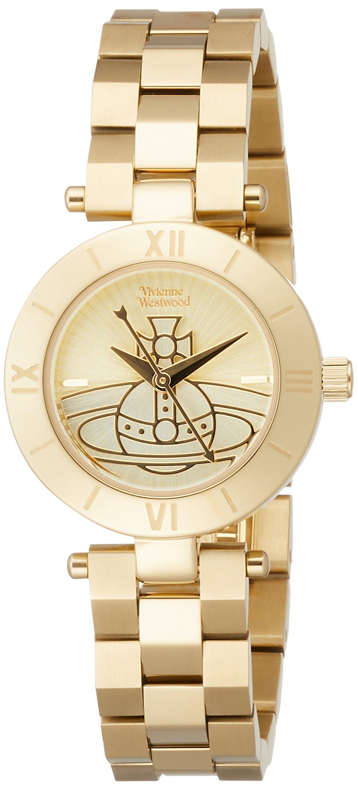 

Vivienne Westwood Westboune Women s Watch, Gold Dial, Stainless Steel (YGPVD), Quartz Movement, VV092CPGD (Parallel Import)
