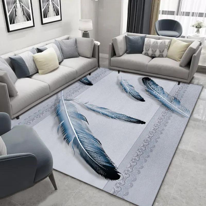 Modern Luxury Living Room Carpet Sofa Coffee Table Pad Nordic Simple Bedroom Bed Area Rug Custom Home Kitchen Antiskid Floor Mat