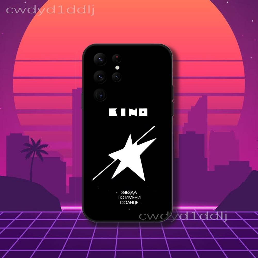 Band K-Kino Viktor Tsoi Phone Case For Samsung S10,S21,FE,S21 ,S26,S25,S24,S23,Ultra,S9,S22,Plus Black Shockproof TPU
