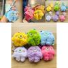 Colorful Plush Monster Keychain Cuddly Furry Toy For Birthdays And Special Occasions