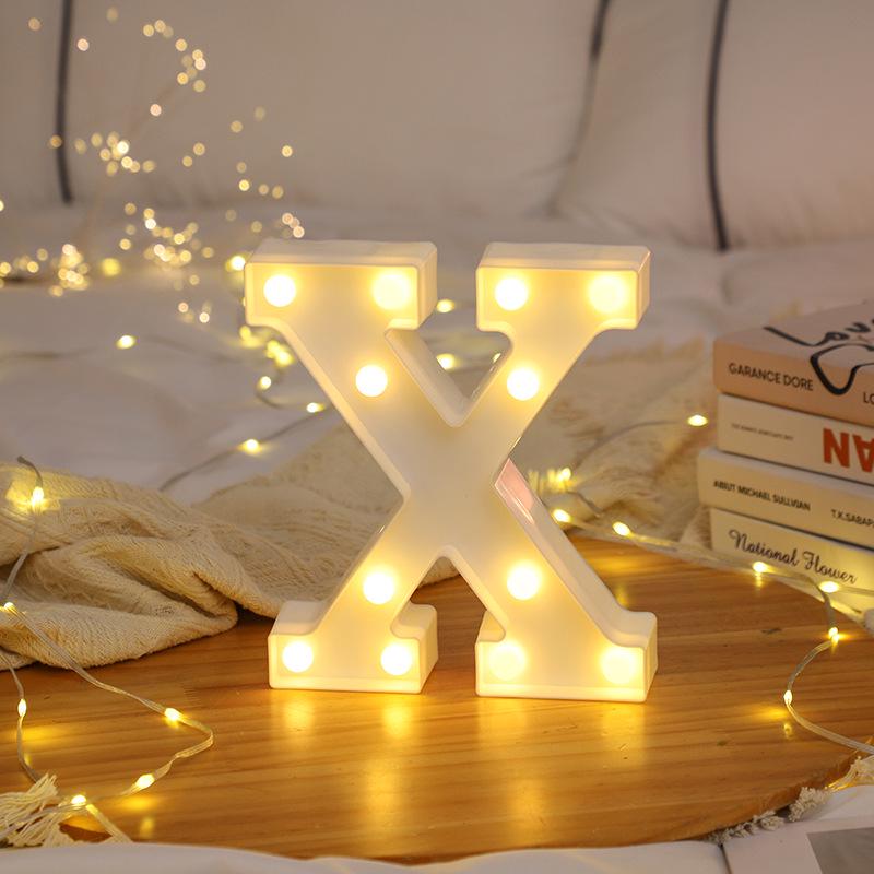 LED Letter and Number Lights for Celebrations and Proposals
